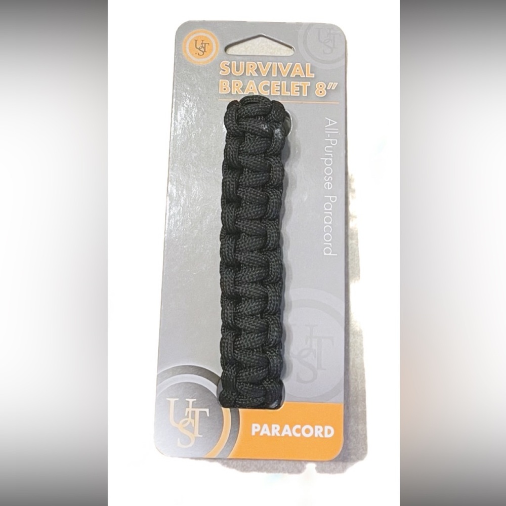 Black Survival Bracelet paracord